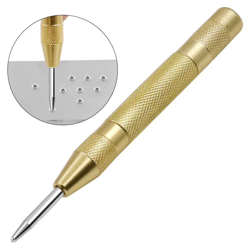 1pcs Automatic Center Punch Automatic Metal Punch Tool Woodworking Tools Loaded Marker Wood Chisel Joinery Carpenter Tool Quake