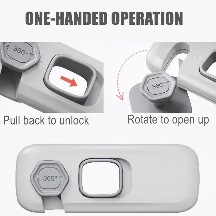 Baby Safety Protection 5 Pack Lock for Doors Baby Safety Cabinet Refrigerator Oven Drawer Lock Home Child Anti Pinch Quake