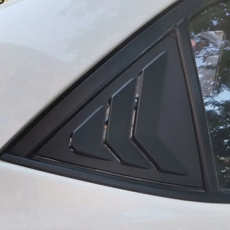 For Toyota Corolla 2014 2015 2016 2017 2018 Car Rear Louver Window Side Shutter Cover Trim Sticker Vent Scoop Carbon Fiber Auto Quake