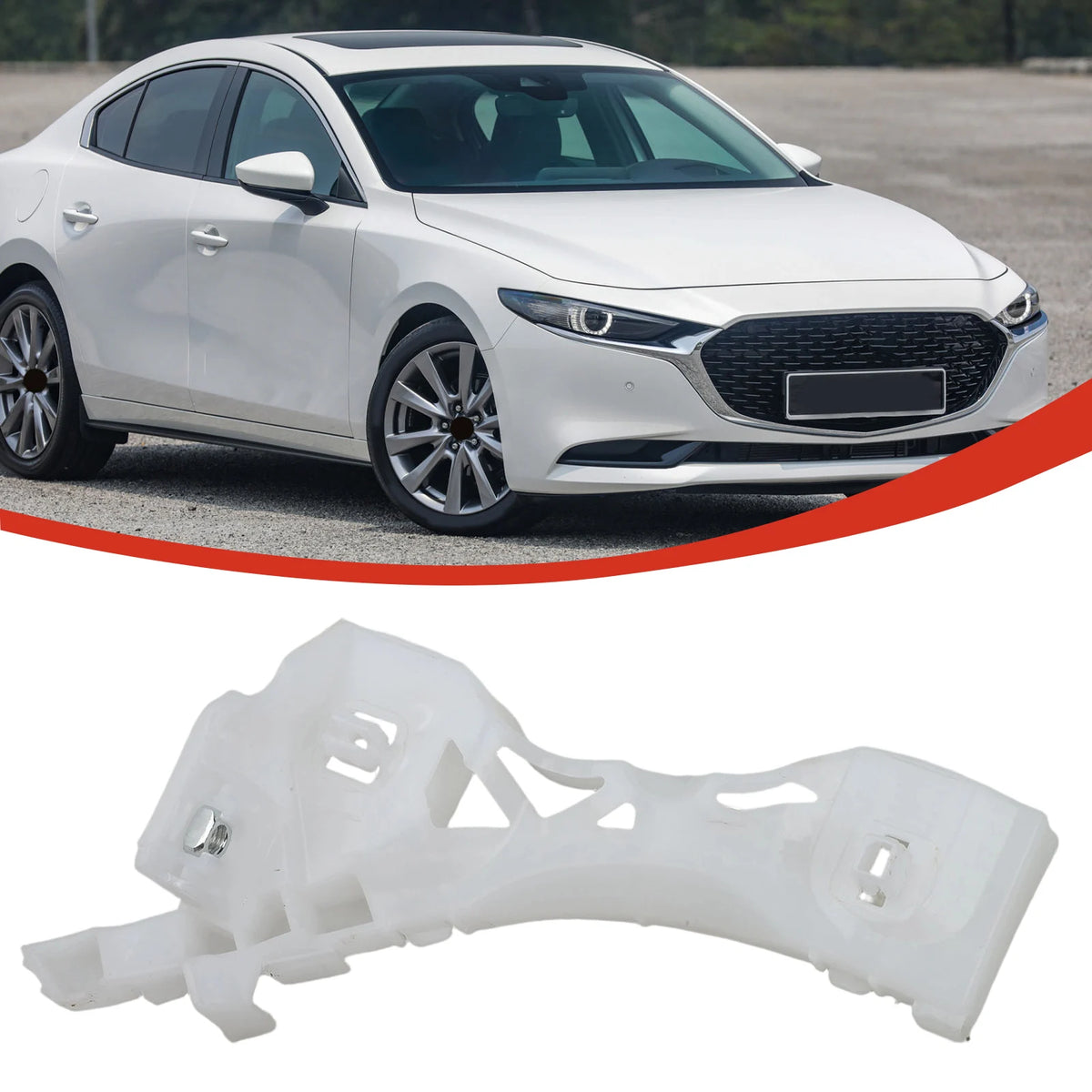 For Bumper Repair Front Bumper Bracket OEM BP4K-50-0U1E Quick Installation Wear Resistant Non-deforming Easy To Use Quake