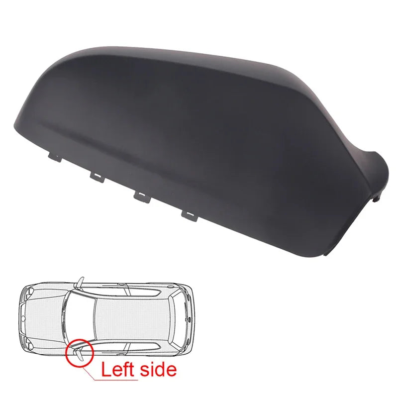 For Opel Vauxhall Astra H 2004-2009 Car Rearview Replacement Side Mirror Cover Wing Cap Exterior Door Case Trim Gloss Black Auto Quake Matte Black L