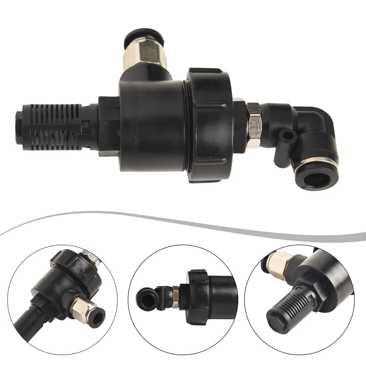 Car Accessories Quick Exhaust Valve Black Cylinder Accessory Exhaust Elbow Valve Large Cylinder Exhaust For Car Quake