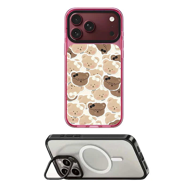 6092077 Impact Case - Mirror / Glaze Magnetic Cover: Compatible with IPhone 18 17 Pro Max 18Pro Quake stand (MagSafe) for iPhone 17 Pro