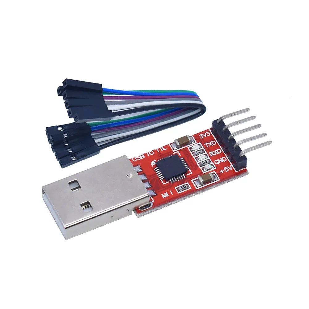 CH340 module USB to TTL CH340G upgrade download a small wire brush plate STC microcontroller board USB to serial instead PL2303 Quake