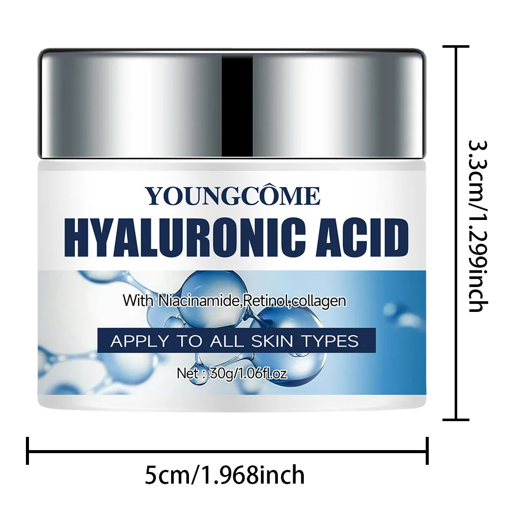 Hyaluronic Acid Creams Skin Care Anti Aging Face Cream Moisturizing Wrinkle Collagen Brightening Skin Whitening Skin Care Quake 30G
