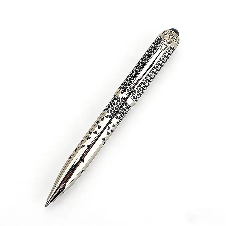 High Quality Full Metal Lattice Shape Luxury Ballpoint Pen Business Men Birthday Gift Writing Pen SCHOOL STATIONERI Quake 148-2