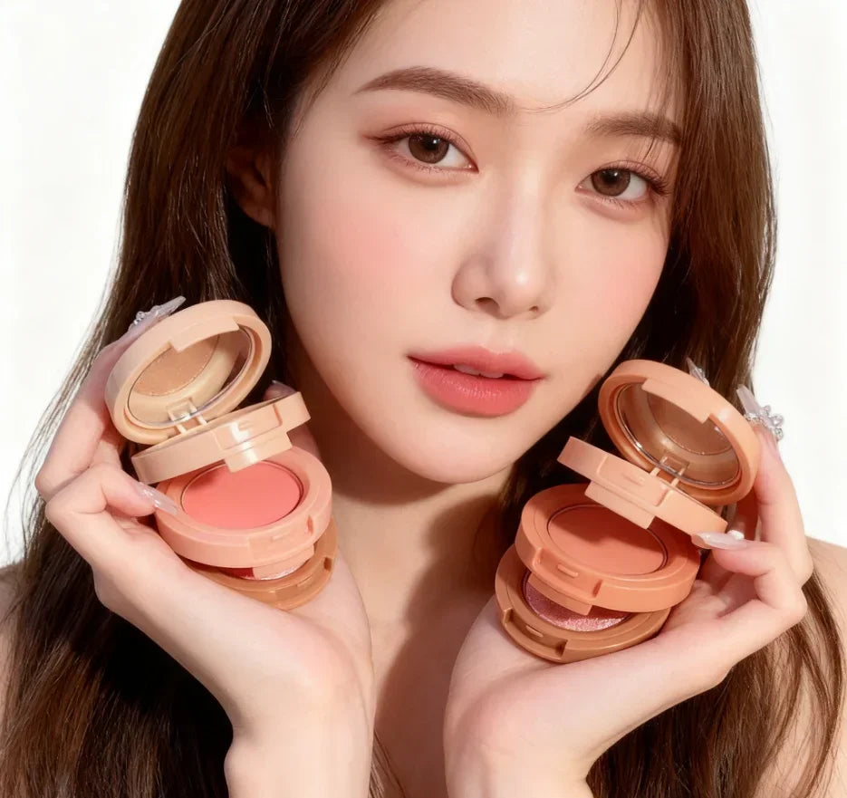 Miss Lara Three-Layer High-Gloss Blush Pearlescent Matte Bright Crystal Student Daily Affordable Multi-Function Makeup Quake