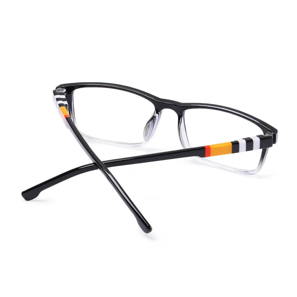 New Anti-Blue Light Reading Glasses for Women Men Fashion Striped PC Frame Readers Eyewear Eye Protection Presbyopia Eyeglasses Quake
