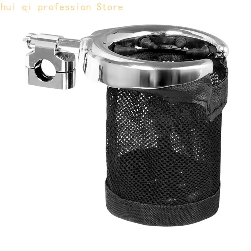 Clamp On Motorcycle Cup Mount with Mesh for Quick Access H8WE Quake Silver CN