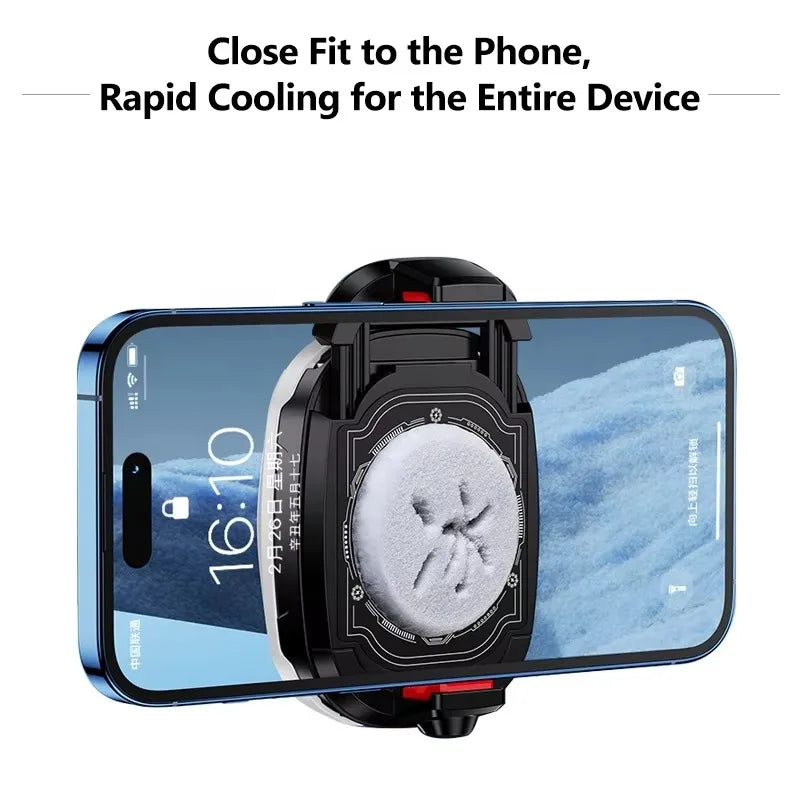 Display semiconductor mobile phone heat sink - Universal type 4.7 - 7 inch clamp-type gaming cooling fan suitable for live stand Quake