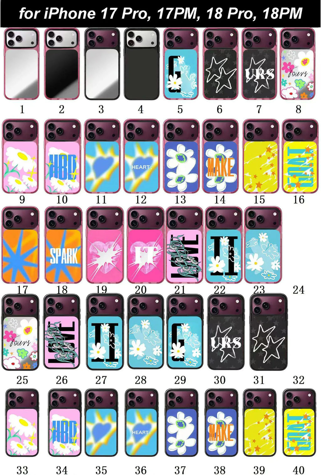 for 17Pro 17PM 18Pro 18PM Pink / Black Border Magnetic Case: Compatible with IPhone 18 17 Pro Max Cover Quake