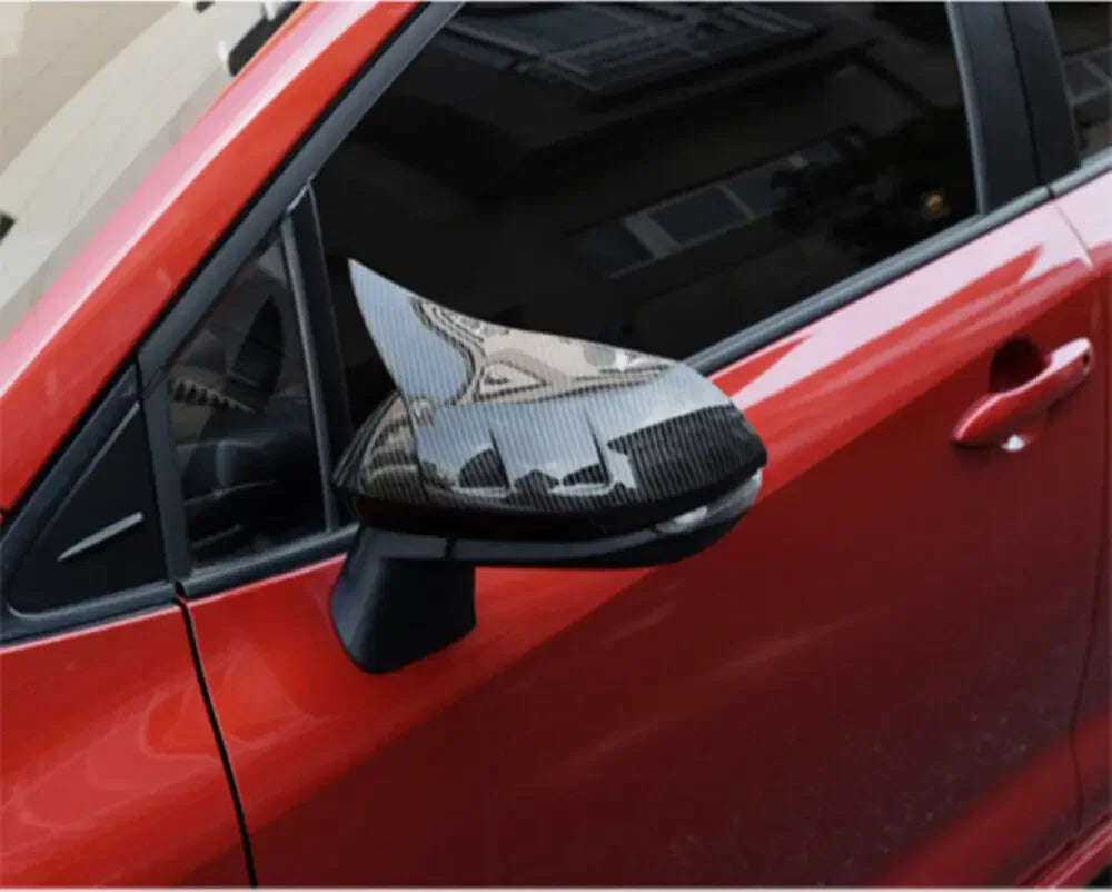 For Toyota Corolla 2019-2023 Car Rearview Side Mirror Cover Horn Wing Cap Exterior Door Rear View Case Trim Shell Housing Add on Quake
