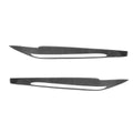 For BMW X5 F15 X6 F16 2014-2018 Gloss Black Carbon Car Front Headlight Eyebrow Eyelid Trim Sticker Cover ABS Decorative Frame Quake Carbon
