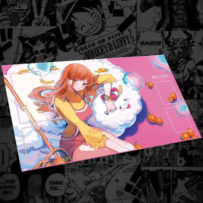 Hot One Piece Tcg Play Mat 600x350mm DIY Non-Slip Rubber Mat Anime Card Game Battlefield Desk Pad Kids Toy Gift Collection Quake 1 600x350x2mm