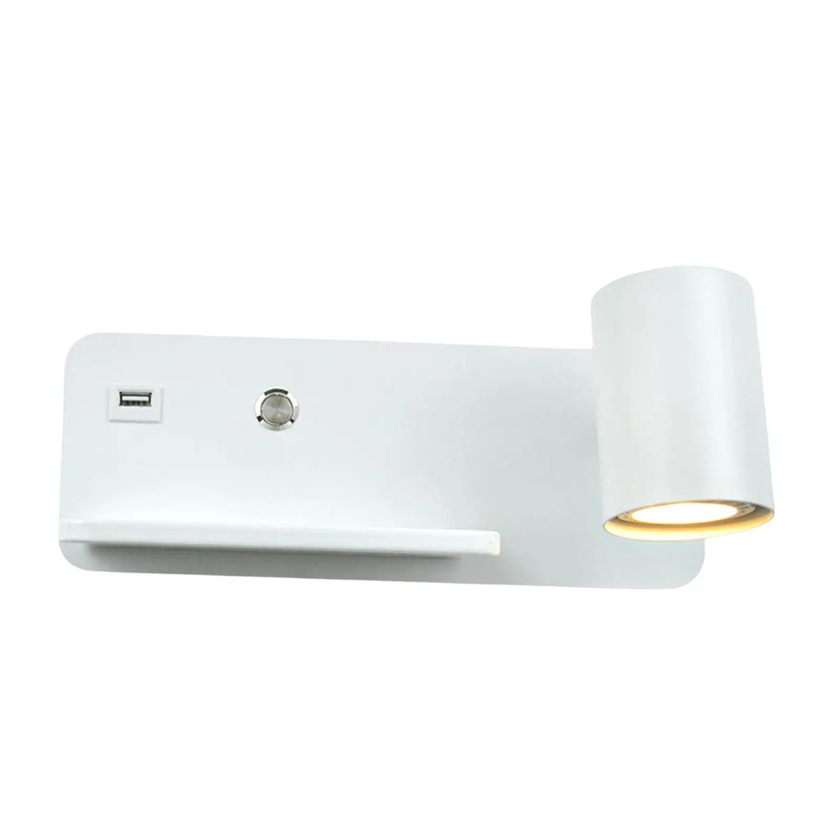 LED Gu10 Light Spotlight Adjustable Wall Sconce with USB Port Cordless Charging Bedside Bedroom Quake