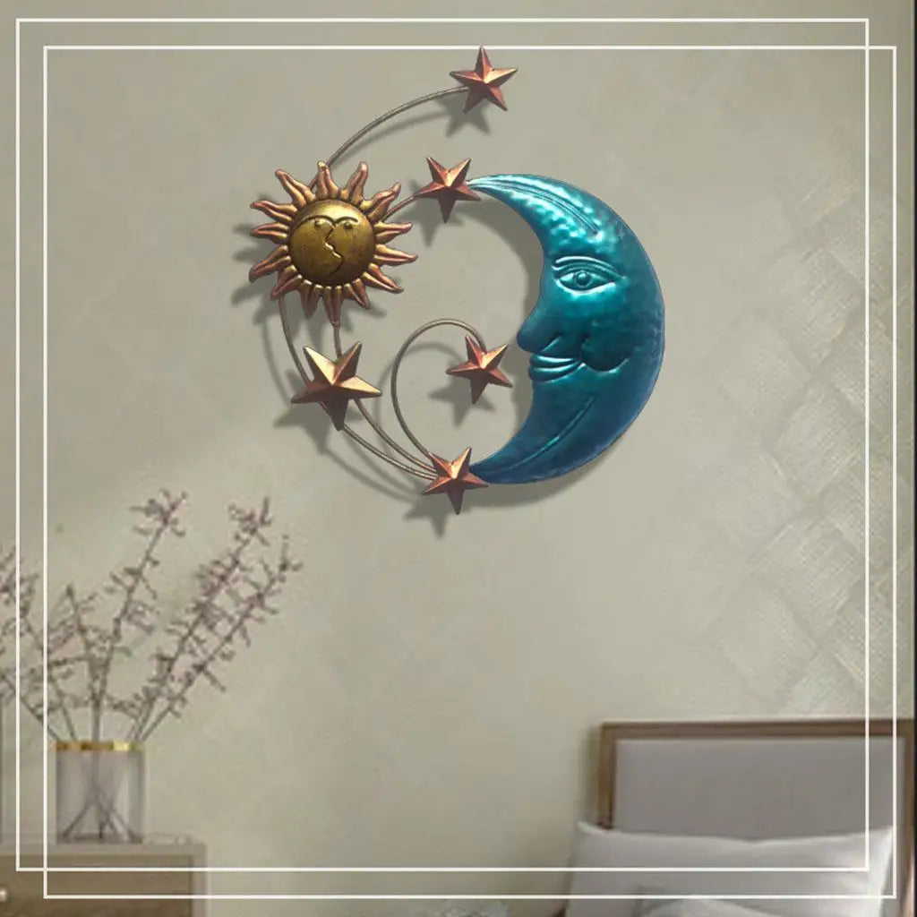 Modern Hanging Interior Sculpture Iron Decorative Creative for Backyard Gifts for Quake