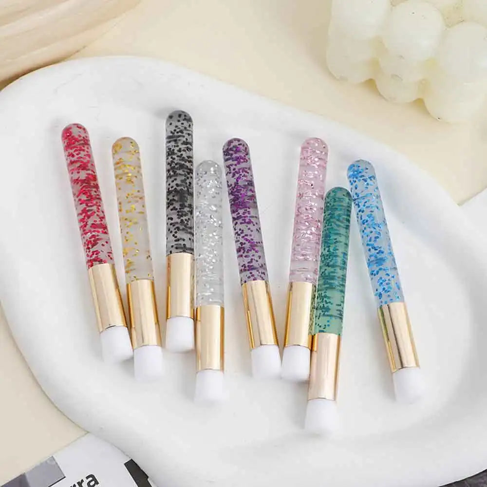 vvocci Nose Face Clean ToolProfessional Pink Shining Eye Eyelash Extension Shampoo Cleaning Brush Lash Lift Foam Cleaner Brushes Quake