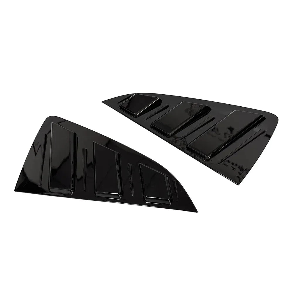 For Volkswagen VW Polo MK5 6R 6C 2011-2017 Car Rear Louver Window Side Shutter Cover Trim Sticker Vent Scoop ABS Carbon Fiber Quake