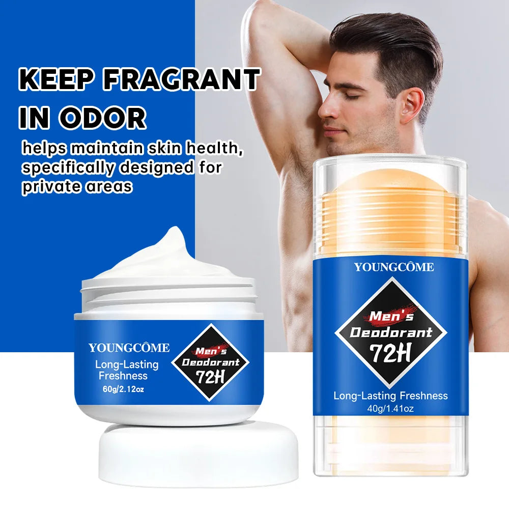 Men's Depdorant Deodorant Stick Anti Sweating Keep Drying Lasting Fragrance Remove Armpit Odor Underarm Refresh Sticks Refresh Quake