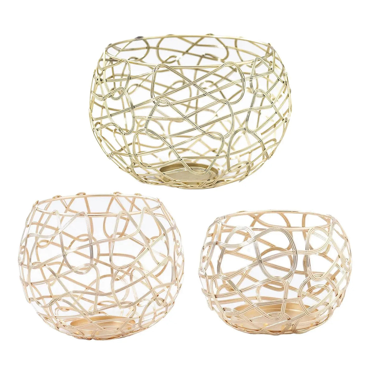 Iron Cone Candle Holder, Light Candle Holders, Pillar Candle Holders Quake 90x90x75mm