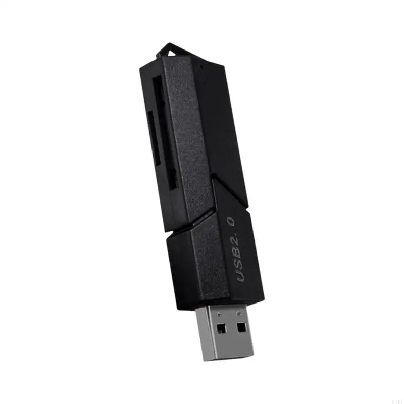USB Card Reader for Common Storage Cards, Slide-Cover Design for Computer File Access, Photo Export, Office Materials, and K1KF Quake