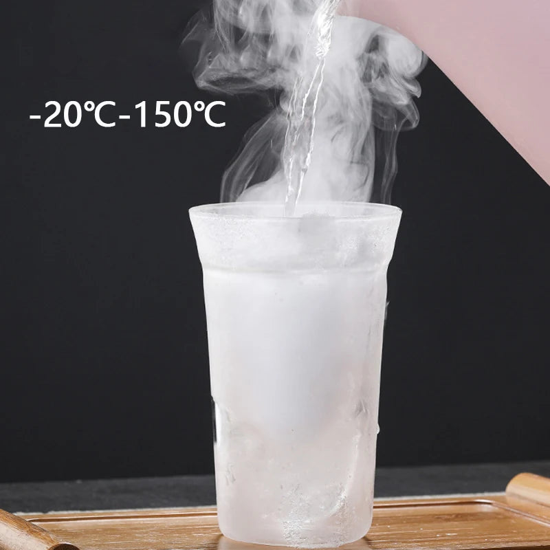 YWDL 2PCS Double-layer Glass Cup Set Espresso Coffee Cup Anti-scalding Brandy Wine Shot Glass Teacup Clear Mug 120/180/280ml Quake