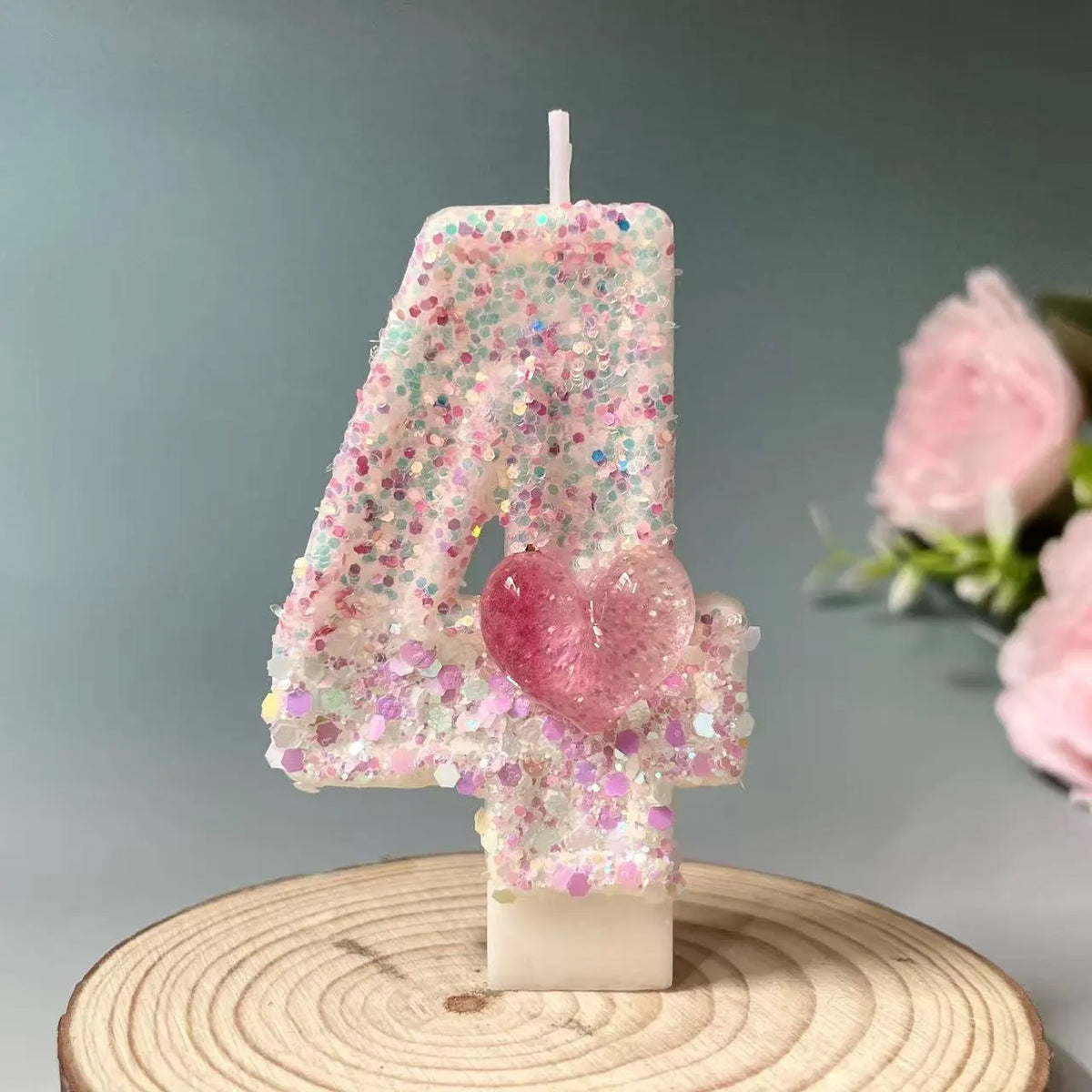 Creative Digital Candles Romantic Love Cute Styling Birthday Cake Candles Quake E