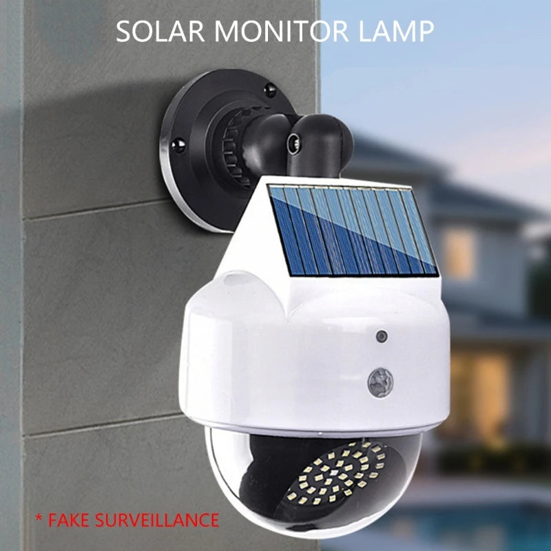 Dome Dummy Fake Camera Simulation Monitor Security Camera with Light Simulated Camera 3 Mode Adjustable K1KF Quake