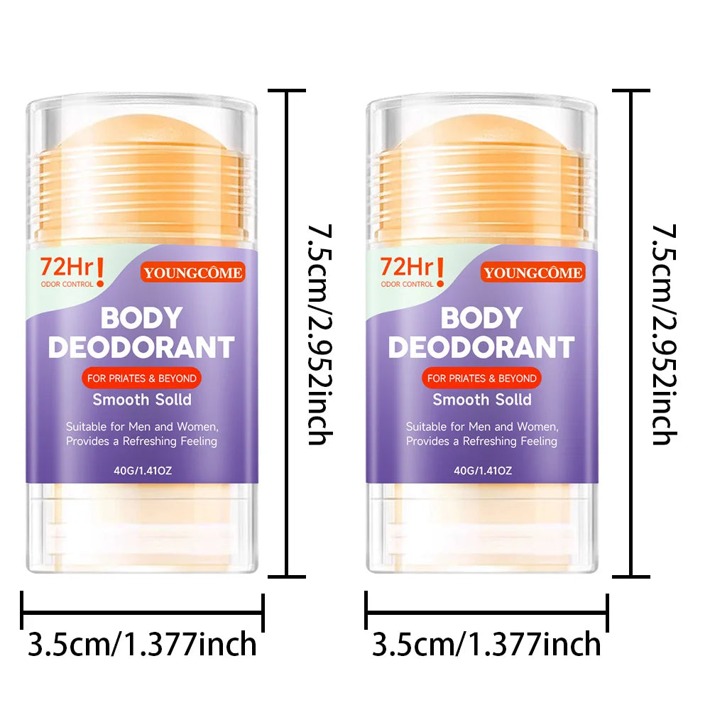 Body Deodorant For Priates & Beyond Smooth Solld Suitable For Provides A Refreshing Feeling Stay Fresh Fade Body Odor Quake 2pcs