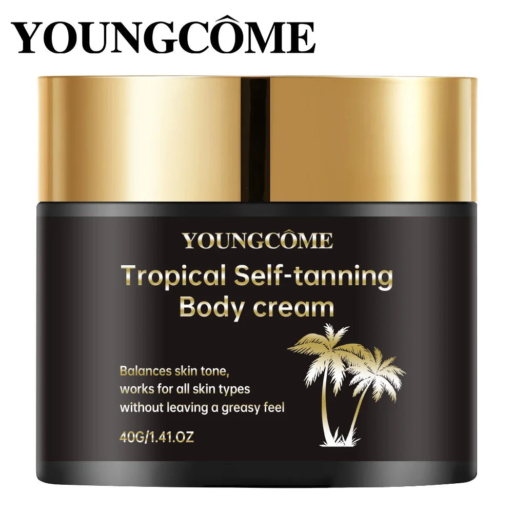  Body Tanning Cream Self Tanner Booster Brown Sun Bronzer Repair Nourishing Skin Coloring Sunless Lotion Quake