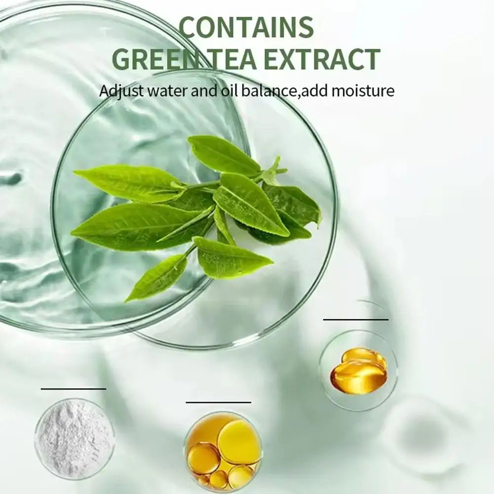1/3PCS Green Tea Clay Stick For Face, Green Smear Acne Shrink Blackhead Green Tea Extract Facial Mask Pore Cleansing Quake