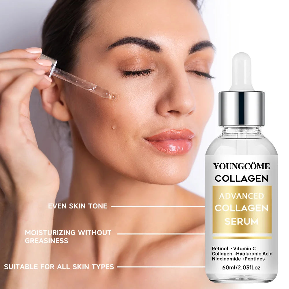 Anti-aging Facial Hydrolyzed Silk Protein Collagen Thread Ball Serum Moisturiz Hydration Lifting Firm Fine lines Essence Quake