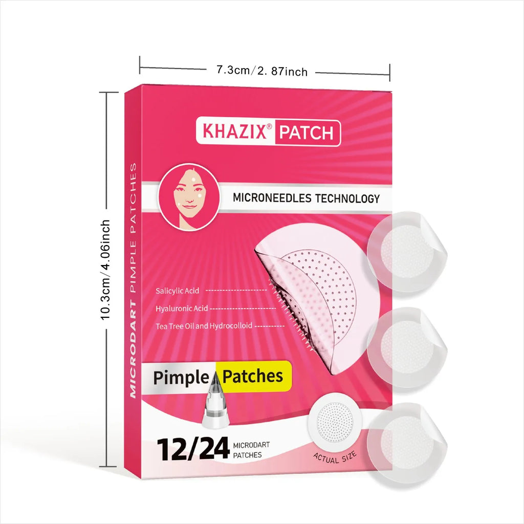Micro Needle Pimple Patch (24 Pack) Hydrocolloid Micropoint Pimple Patch For Acne & Pimples Microdart Patch, Micro Dart Pimple P Quake
