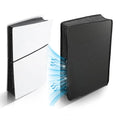 PS5 Slim Dust Protector Custom Designed Compatible with DualSense5 Slim Disc & Digital Edition with Thick Cotton Quake black