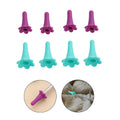 8x Needle Stopper Silicone Knitting Needle Protectors Anti-skid Knitting Crochet Supplies Knitting Tool Needle Point Protector Quake Single
