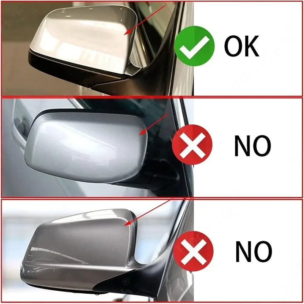 For BMW 5 6 7 Series F07 F10 F11 F13 F01 F02 F03 F04 Car Replacement Rearview Side Mirror Cover Wing Cap Exterior Door Case Trim Quake