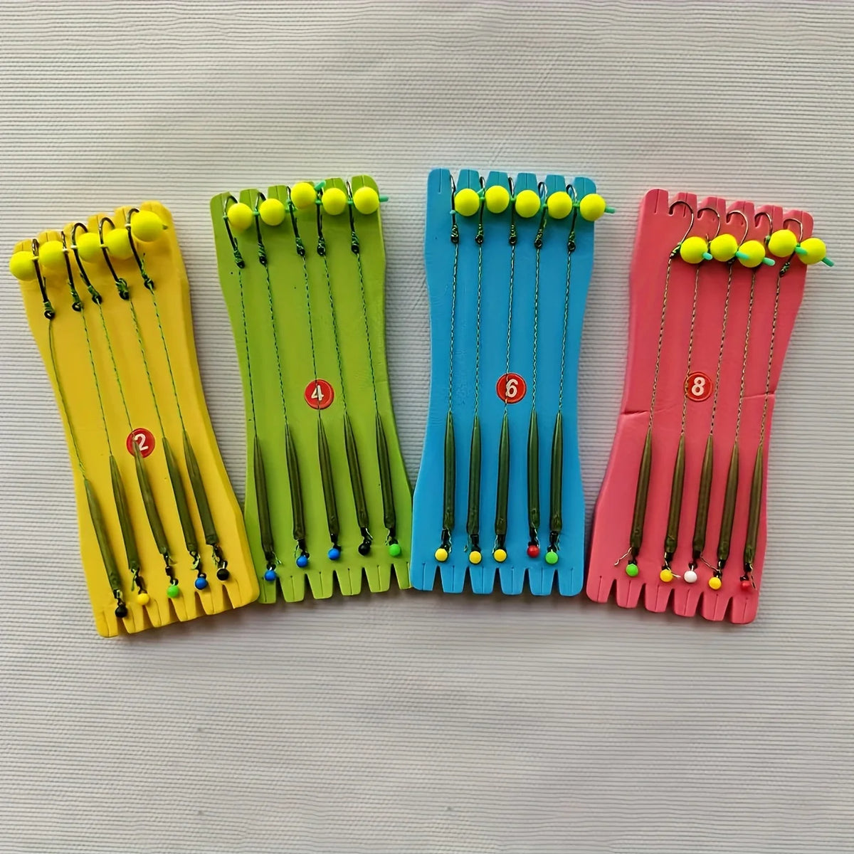 5pcs European Carp Fishing Setup with PVC Floats and Hooks - Ideal for Grass Carp and Bream, Bait Fishing Gear|Minimalist Design Quake