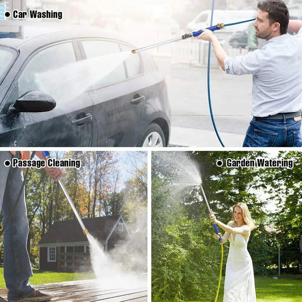 High Pressure Power Washer Wand for Car Wash Garden Hose Nozzle Watering Tool with 2 Spray Tips Jet Fan for Window Cleaning Quake