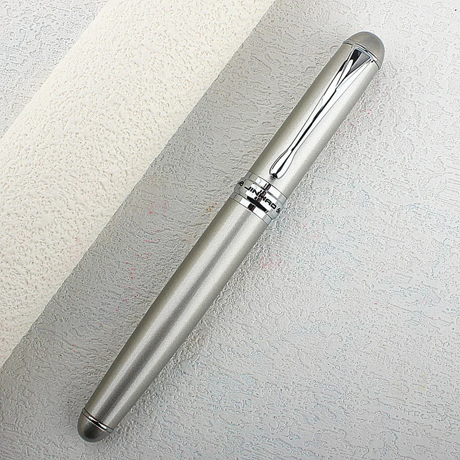 Jinhao X750 Classic Style Silver Clip Metal Fountain Pen 0.5mm Nib Steel Ink Pens for Gift Office Supplies School Supplies Quake