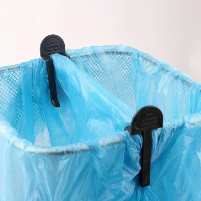 20/2PCS Household Rubbish Clip Garbage Bin Clip Useful Plastic Waste Can Trash Bag Clamp Bin Bag Holder for Kitchen Bathroom Quake
