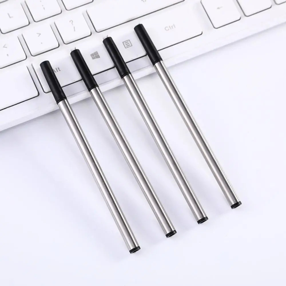 Luxury Metal Ballpoint Pen With Refills Business Fountain Pen Students Gift Writing Tools Blue/Black Ink Gel Pen For School Quake