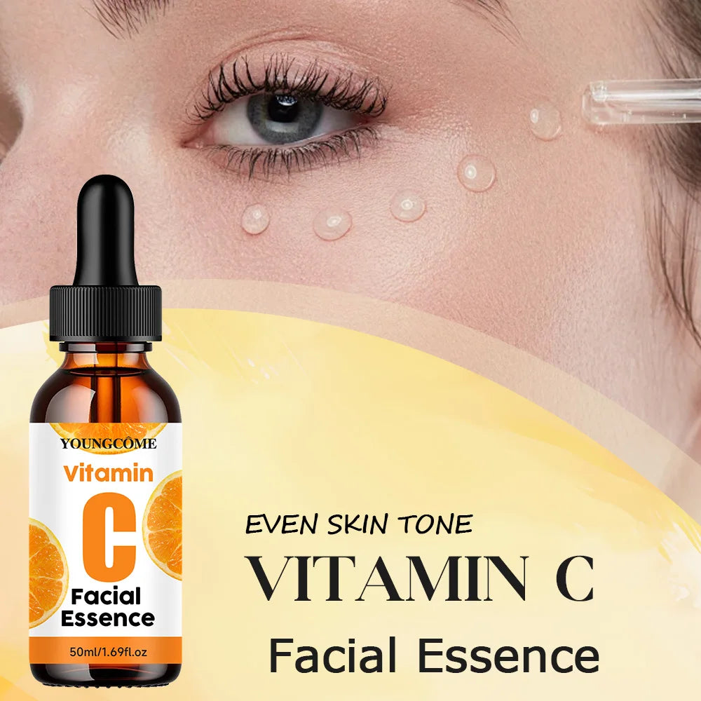Vitamin C Anti-aging Essence Whitening Brighten Nourish Skin Care Wrinkle Remover Face Serum Lifting Firming Fade Fine Lines Ne Quake