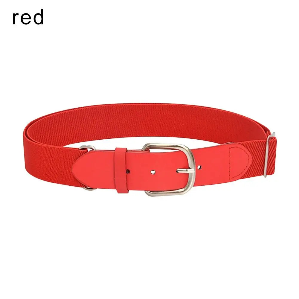 Decoration Children Outdoor Sports Belt Baseball Belt Elastic WaistBelt Waiststrap Waistband Quake red
