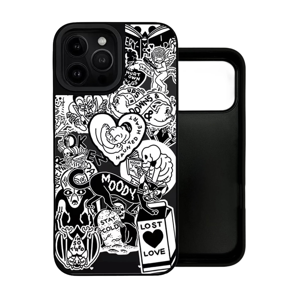 Stay Cold Skeleton Pattern Mirror Surface Magnetic Phone Case Cover for IPhone 13 14 15 16 17 18 Pro Max Case Quake