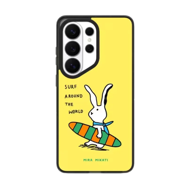 Over Thinker Rocket Pattern Acrylic Magnetic Case: Compatible with Samsung Galaxy S23 U S24U S25 S26 Ultra S25+ S26 Plus Shell Quake Acrylic (MagSafe) 2 for Galaxy S26 Ultra