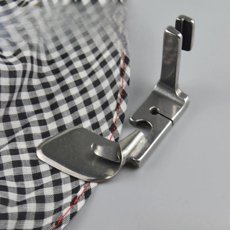 Industrial Sewing Machine Multi-Function Curved Hemming Foot Hem Pull Tube Presser Foot Silk Chiffon Skirt Crimping Presser Foot Quake