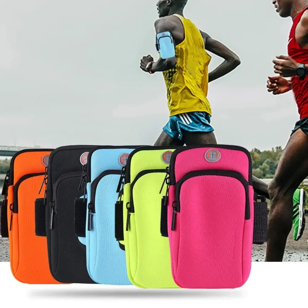 Neoprene Sports Armband Phone Case Breathable Mesh Waterproof With Headset Hole Black Blue Green Running Accessories Universal Quake