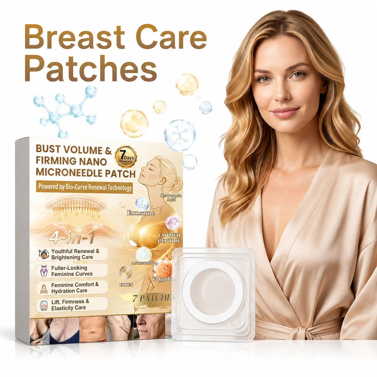 Breast Skin Care Patch Firming Moisturizing Hydrating Chest Patch for Sagging Skin Fine Lines Smoothing Overnight Care Quake