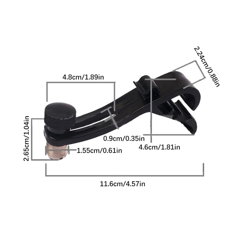 4pcs Drum Microphone Clip Adjustable Mic Clamp Holder Stand Drum Rim Mount Clamp Quake