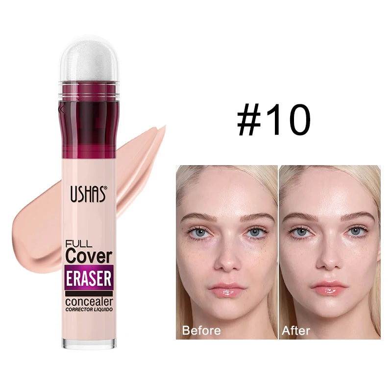Sponge Head Concealer for Dark Circles, Tears, Freckles, Acne, Dark Circles, Pigmentation and Blemishes, Creating Natural Skin Quake 10